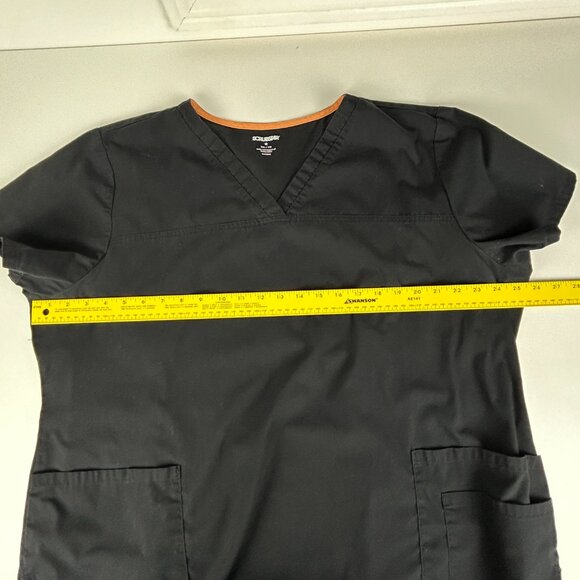 Scrubstar Scrub Womens 2XL‎ Core Essentials Black V-Neck Stretch Top WC818 - Picture 7 of 11